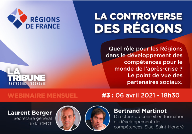 Controverse, régions, France, Laurent Berger, Bertrand Martinot, compétences, formation, emploi, sociaux, partenaires