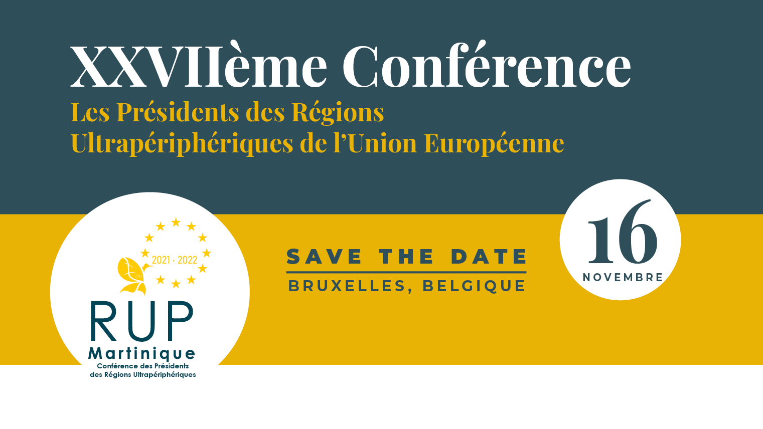 RUP, conférence, Bruxelles, Martinique, Région