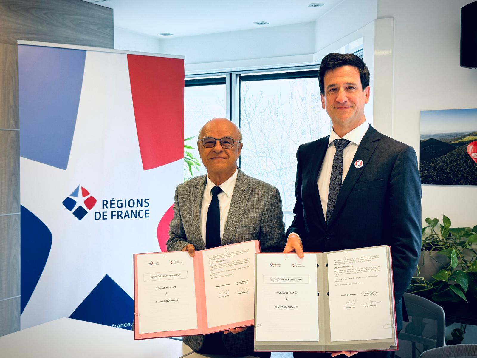 Régions de France και France Volontaires ανανεώνουν τη συνεργασία τους για την ενίσχυση του διεθνούς εθελοντισμού στις περιοχές – Régions de France