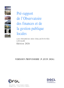 Pré-rapport de l’Observatoire des finances et de la gestion publique locales